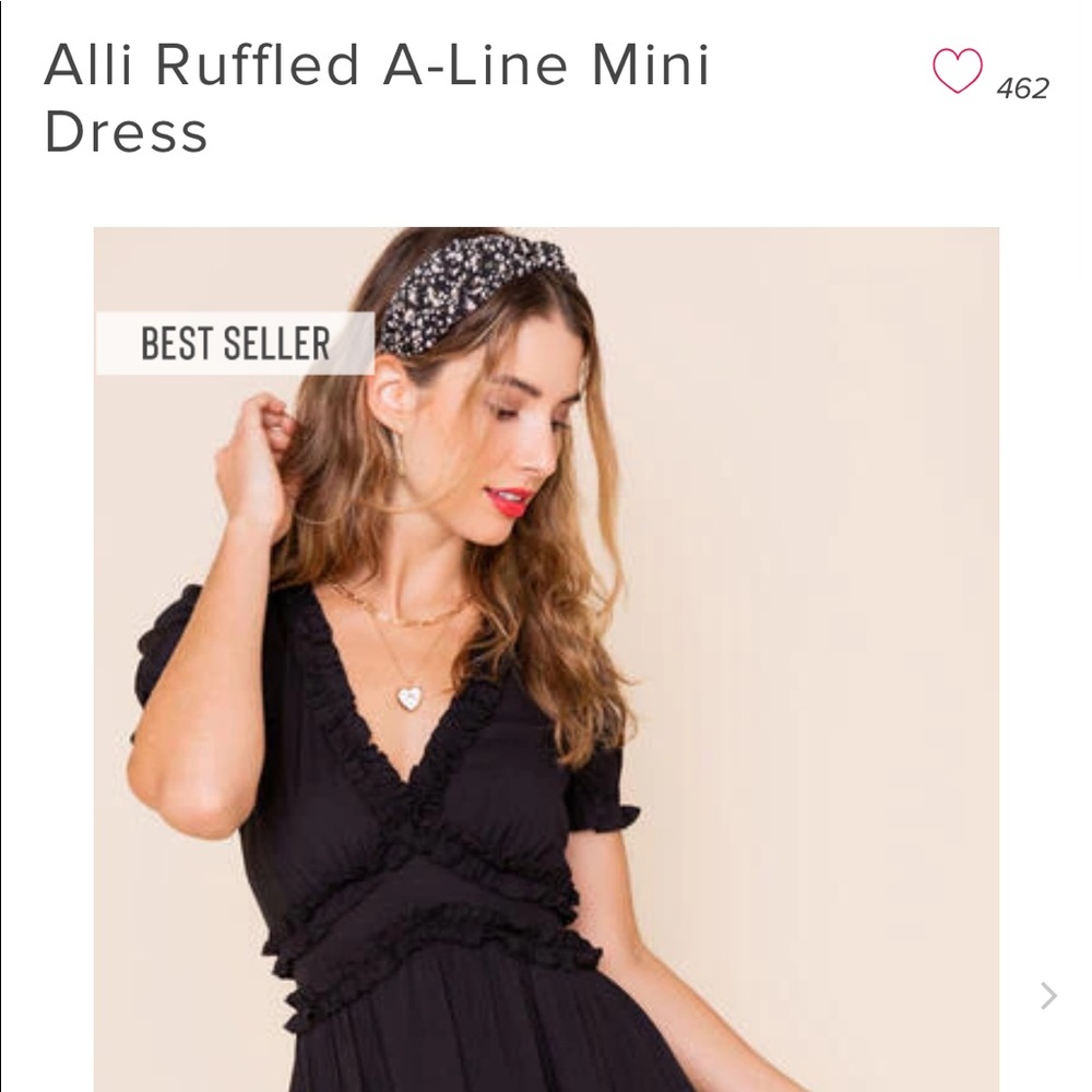 Alli Ruffled A-Line Mini Dress from Francesca